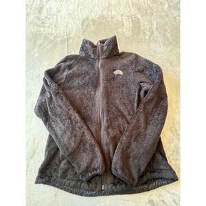 The North Face Fleece Jacket Women Large Black Osito Full Zip High Pile Soft